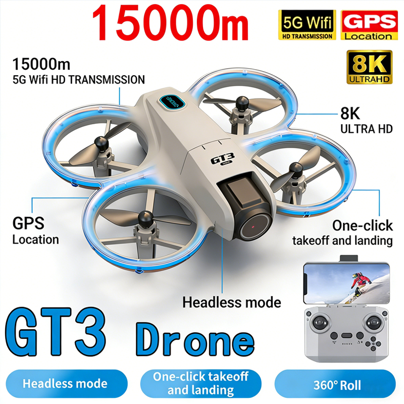 Kids Toys Helicopter - 신형 GT3 MAX 드론 8K HD