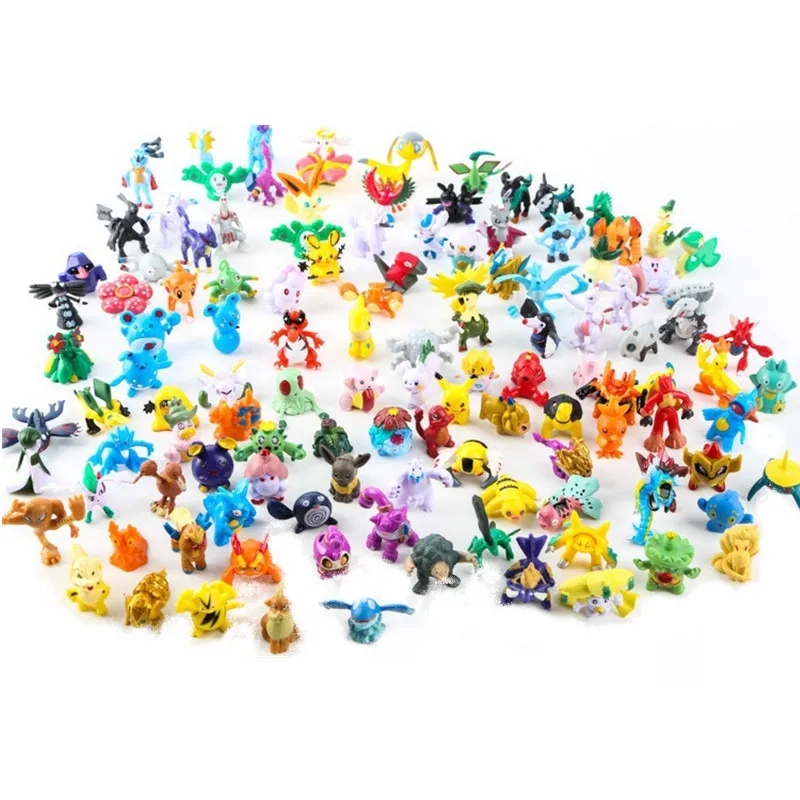 Kids Toys Young - 2-3CM 포켓몬 애니메이션 피규어 피카추 귀여운