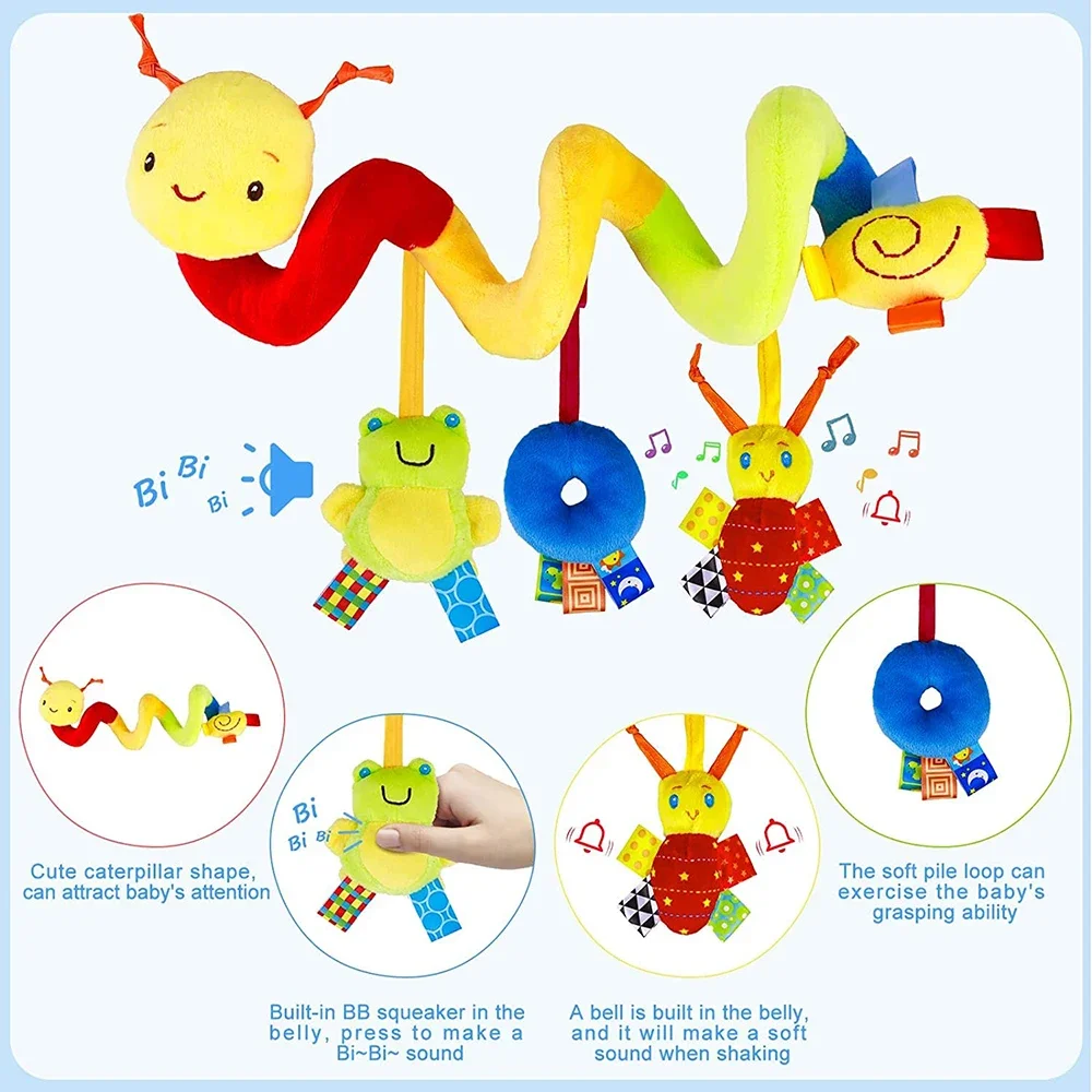 Kids Toys New Born - 나선형 유모차 장난감 신생아 플러시 걸이형