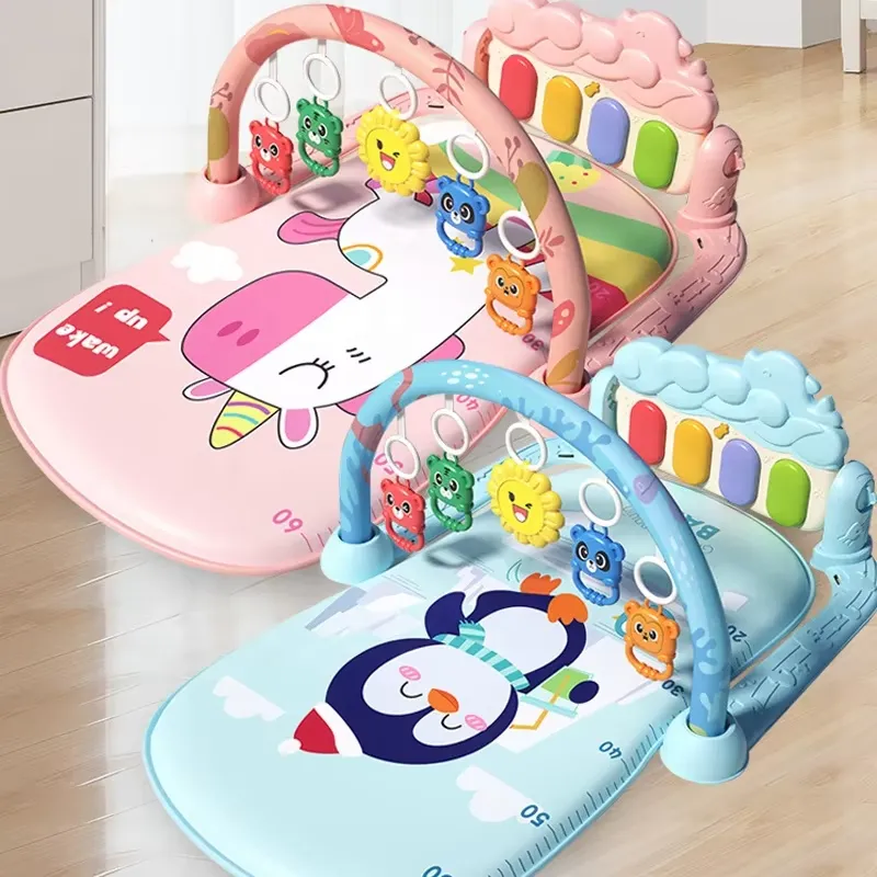Kids Toys New Born - 아기 활동 놀이 매트, 피아노가 있는