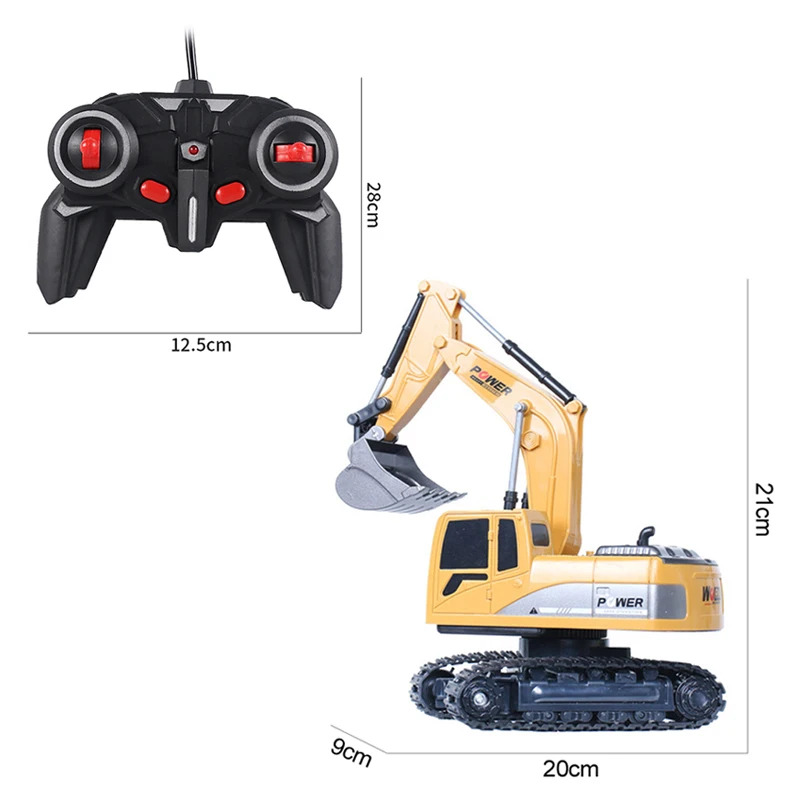 Kids' Toys Channel - RC 굴착기 2.4GHz 6채널 1:24 RC