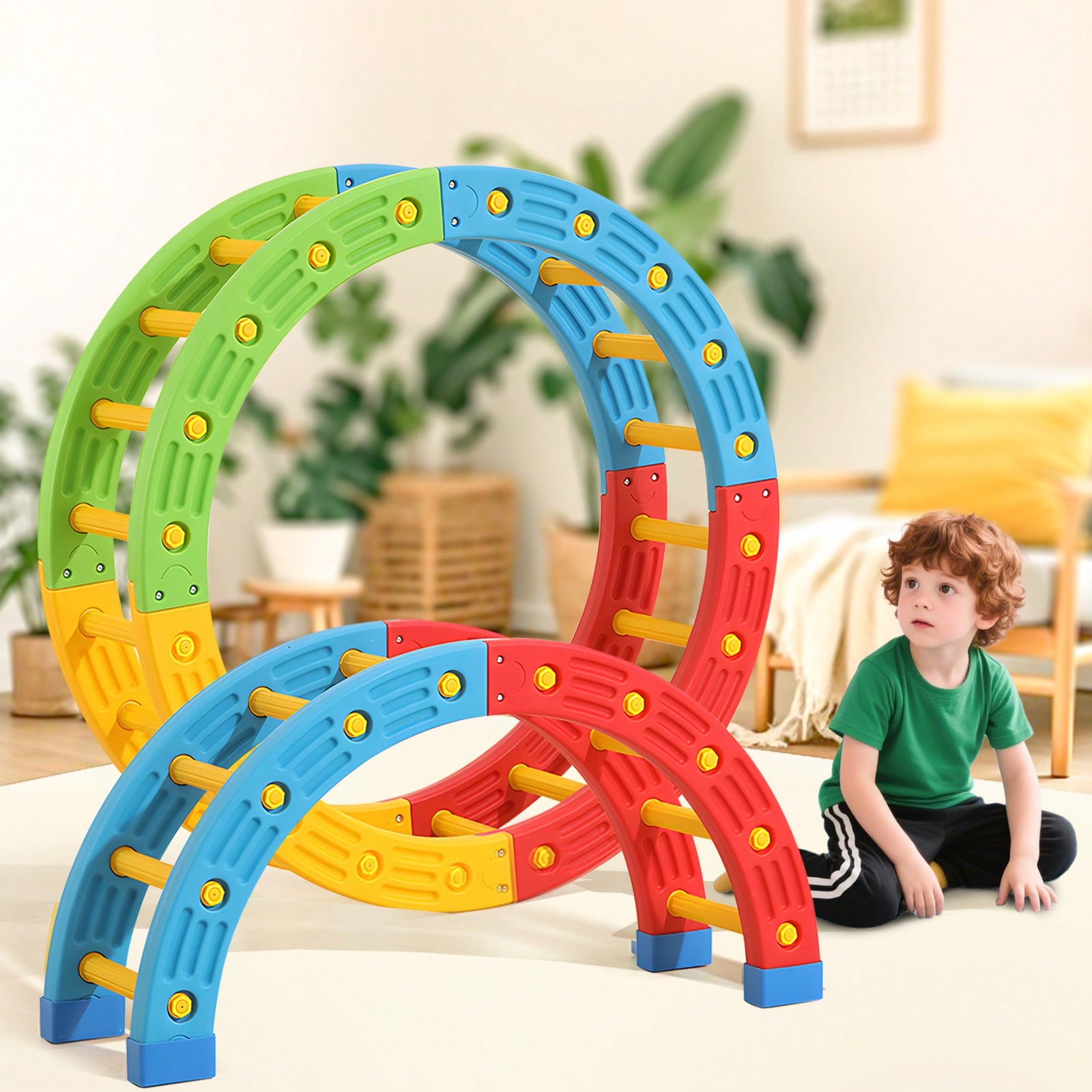 Kids Toys 3 Year Old - GCCSJ 2-in-1 접이식 유아용 클라이밍 장난감