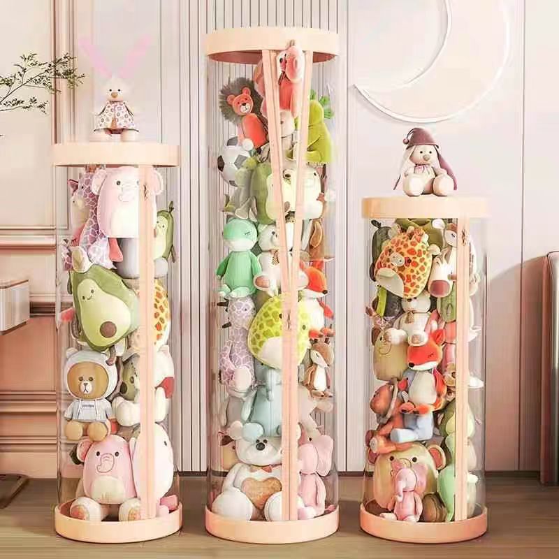 지퍼가 달린 봉제인형 보관통, 공간 절약형 투명 인형  - Soft Plush Doll 리뷰 및 가격