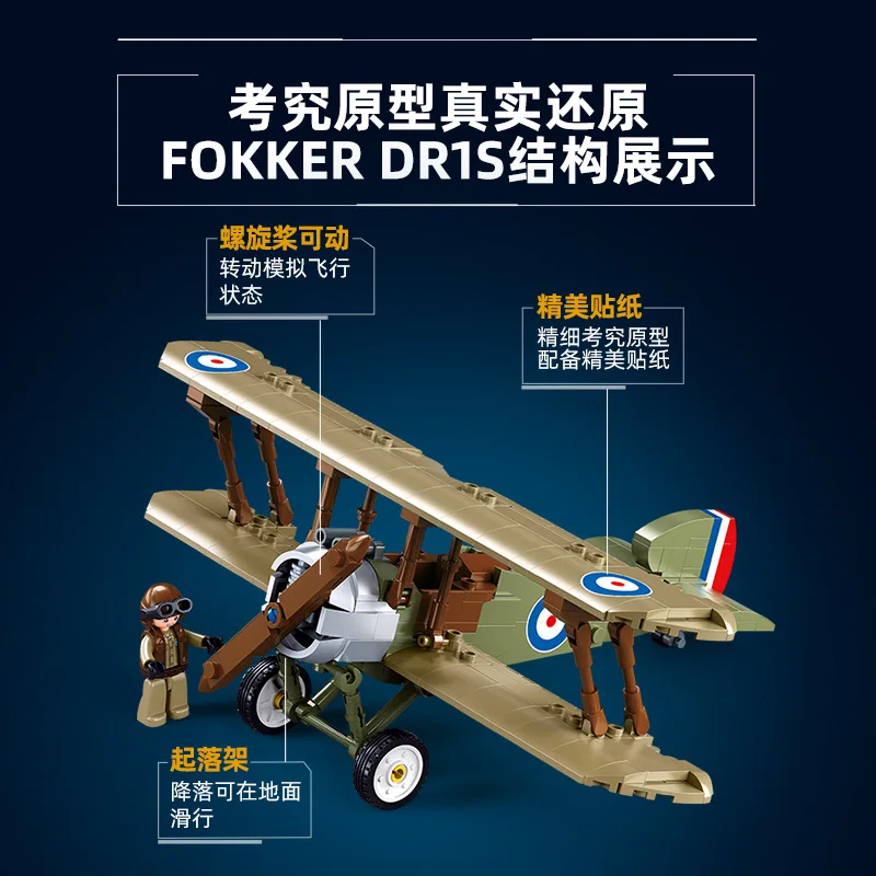 Sopwith Camel WW1 전투기 모델 빌딩 블록 - Kids Toys Uk 리뷰 및 가격