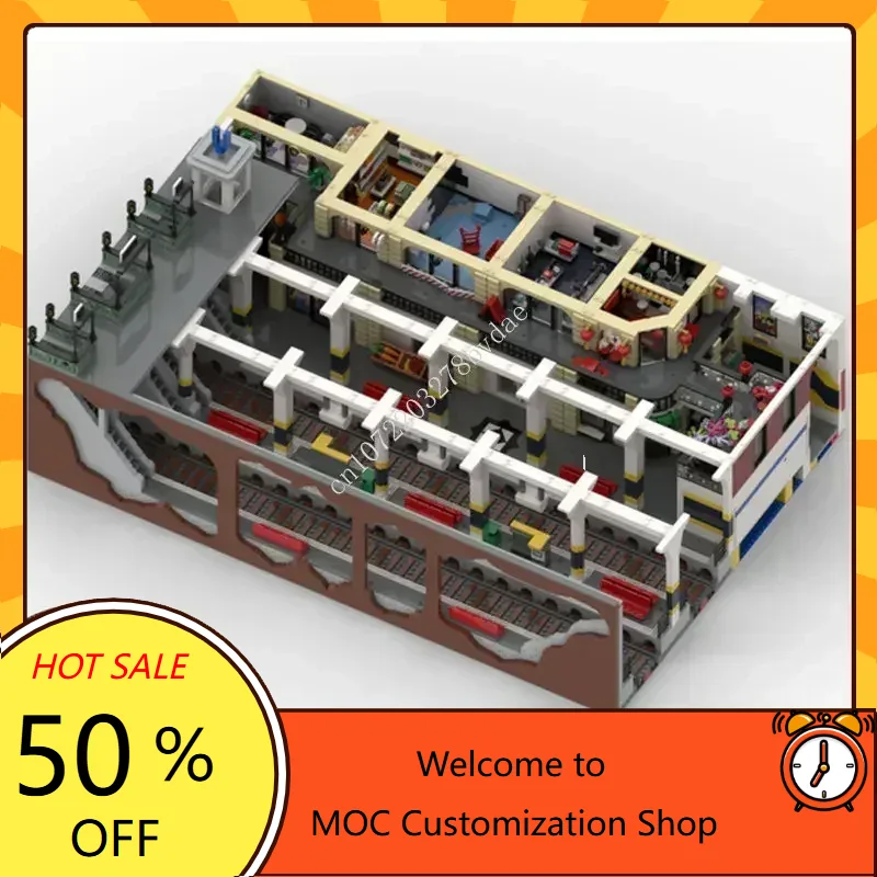 11937PCS 지하철역 및 쇼핑몰 MOC 퍼즐 스트리 - Kids Toys Mall 리뷰 및 가격