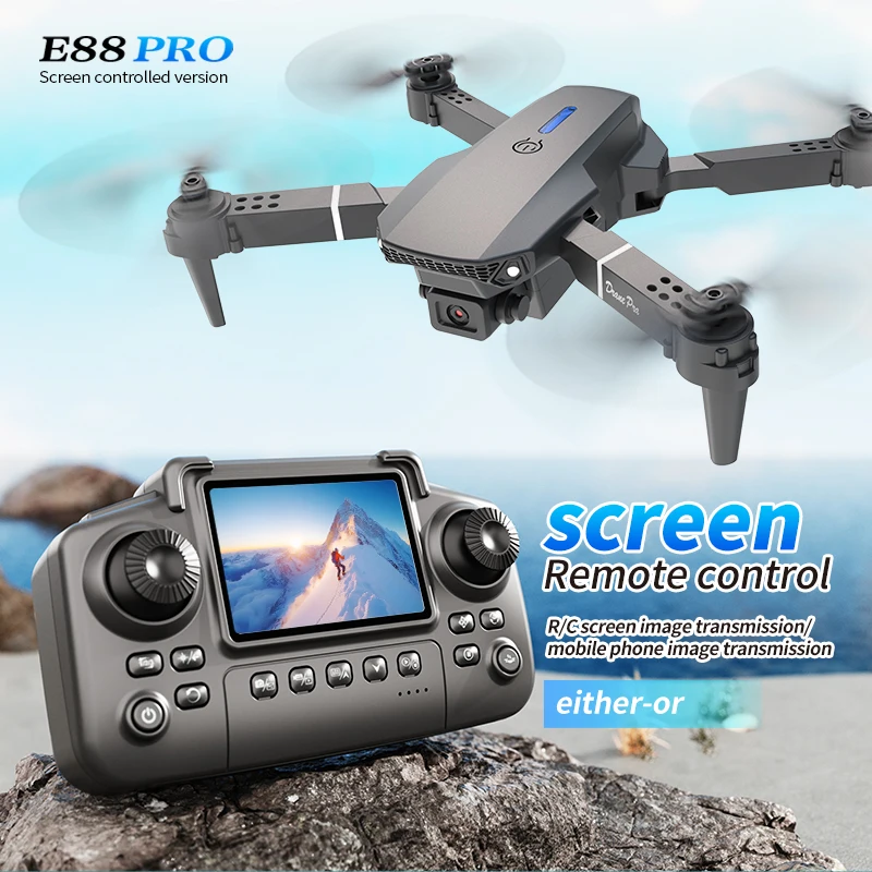 전문 E88 프로 드론 스크린 8K HD 카메라 WiF - Kids Toys Helicopter 리뷰 및 가격