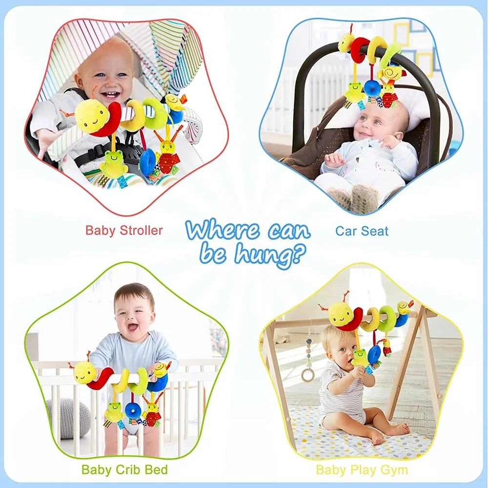 나선형 유모차 장난감 신생아 플러시 걸이형 아기 부드러 - Kids Toys New Born 리뷰 및 가격