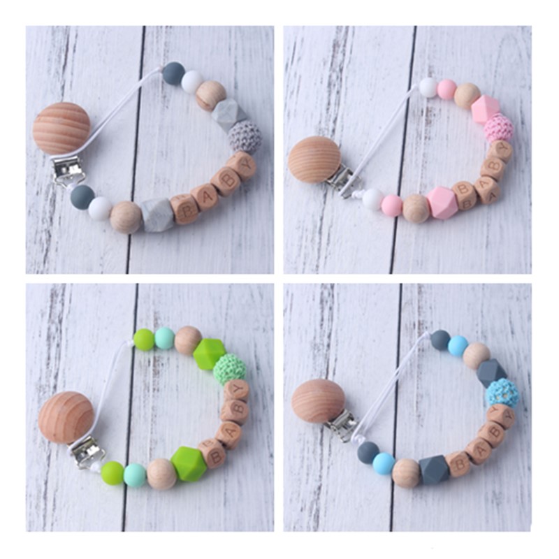 새로운 아기 젖꼭지 클립 맞춤형 이름 Teethers  - Kids Toys New Born 리뷰 및 가격