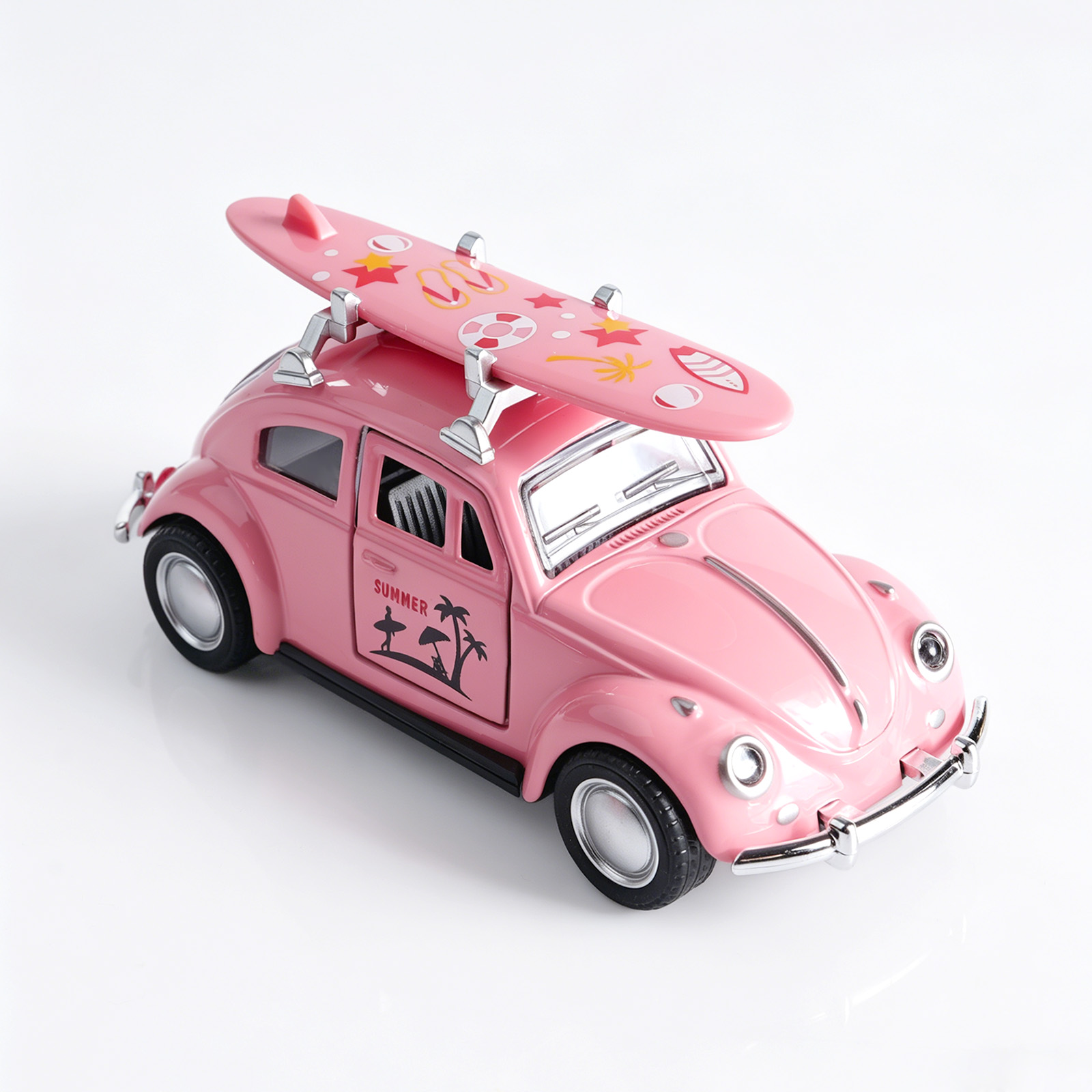 1:36 핑크색 폭스바겐 비틀 다이캐스트 자동차(서핑보 - Kids Toys Young 리뷰 및 가격