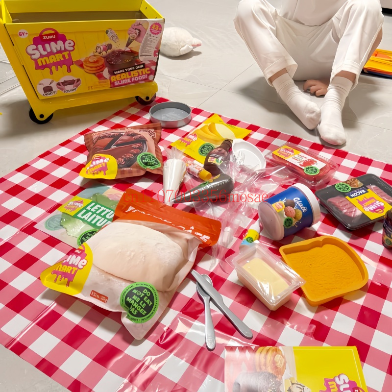 주루 슬라임 마트 블라인드 박스 햄버거 피자 시리즈 D - Play Kitchen Set 리뷰 및 가격