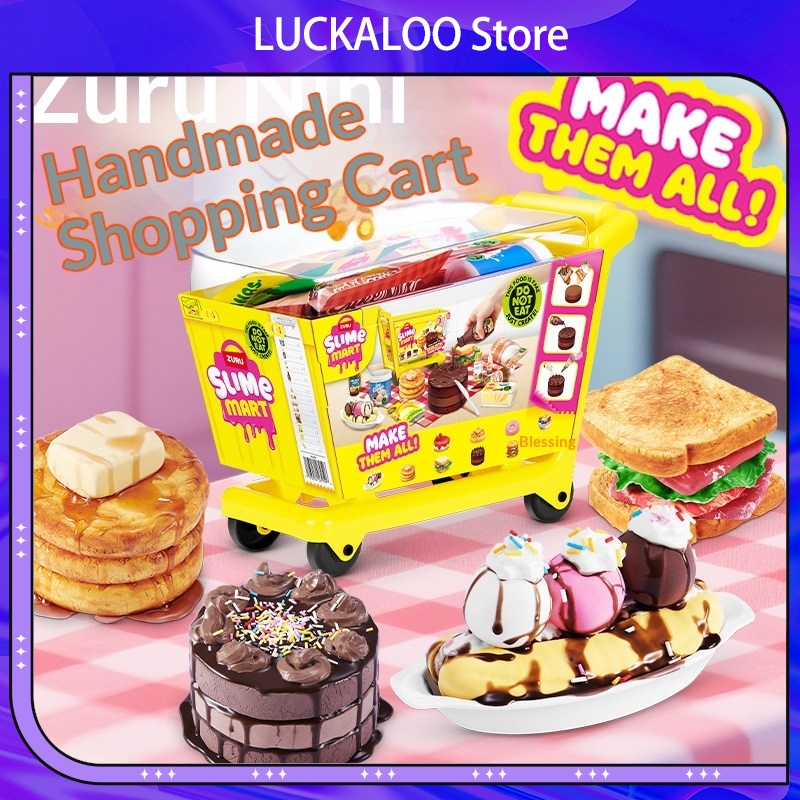 주루 미니 슬라임 마트 쇼핑카트 블라인드 박스 DIY  - Kids Toys Kitchen 리뷰 및 가격