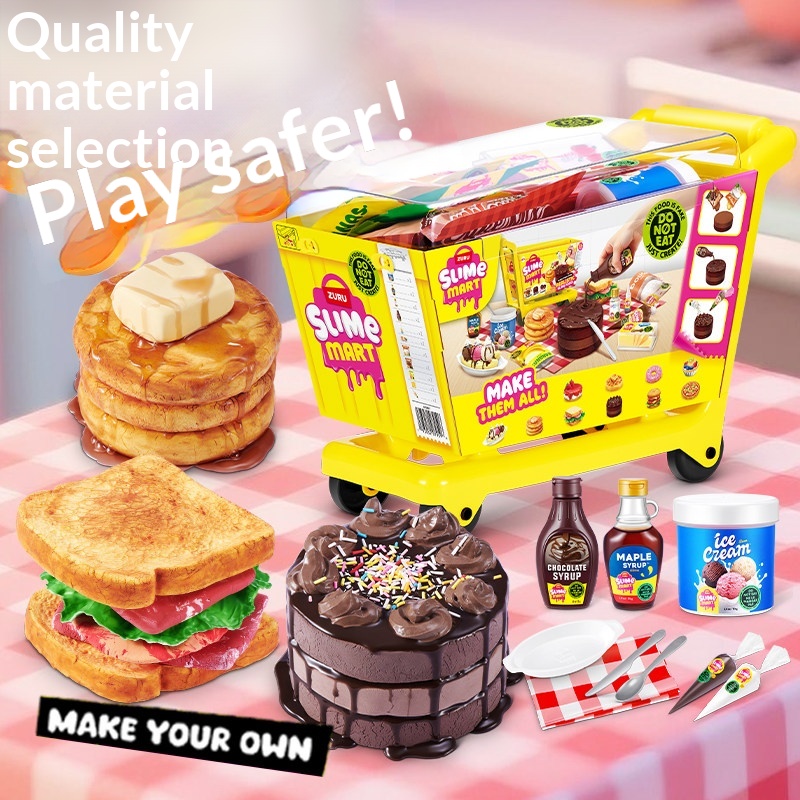 주루 미니 슬라임 마트 쇼핑카트 블라인드 박스 DIY  - Kids Toys Kitchen 리뷰 및 가격