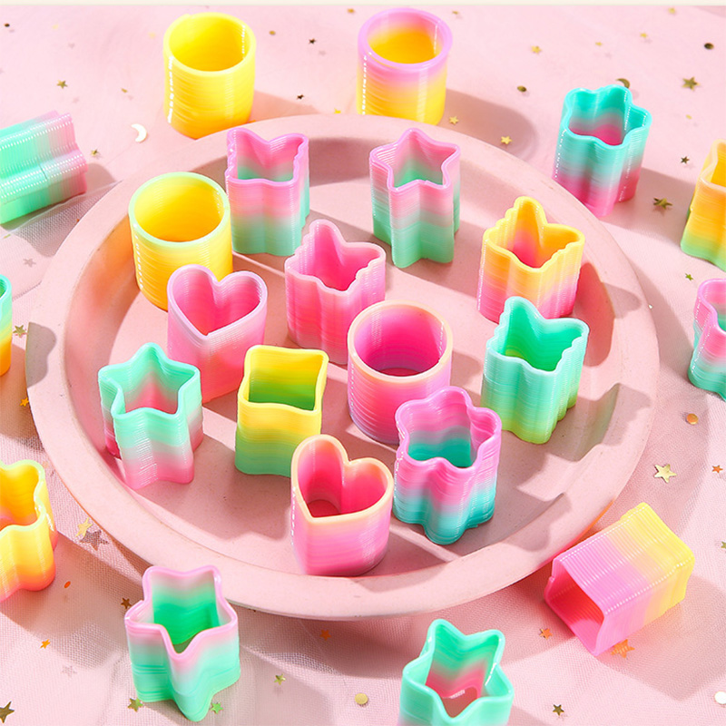 무지개 마법 스프링 원형 장난감, 아이들을 위한 유연하 - Kids' Toys 리뷰 및 가격