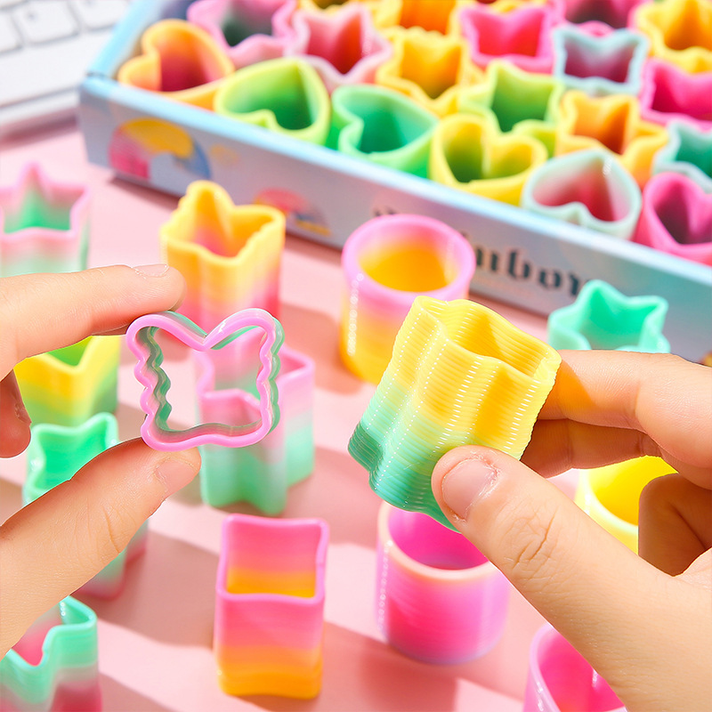 무지개 마법 스프링 원형 장난감, 아이들을 위한 유연하 - Kids' Toys 리뷰 및 가격