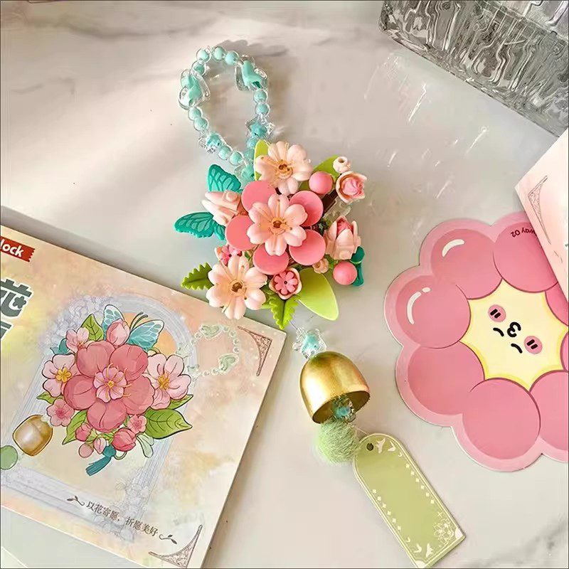 3~7일 배송 ib1401-6 MOC 복숭아꽃 바람 종 - Kids Toys Delivery Today 리뷰 및 가격