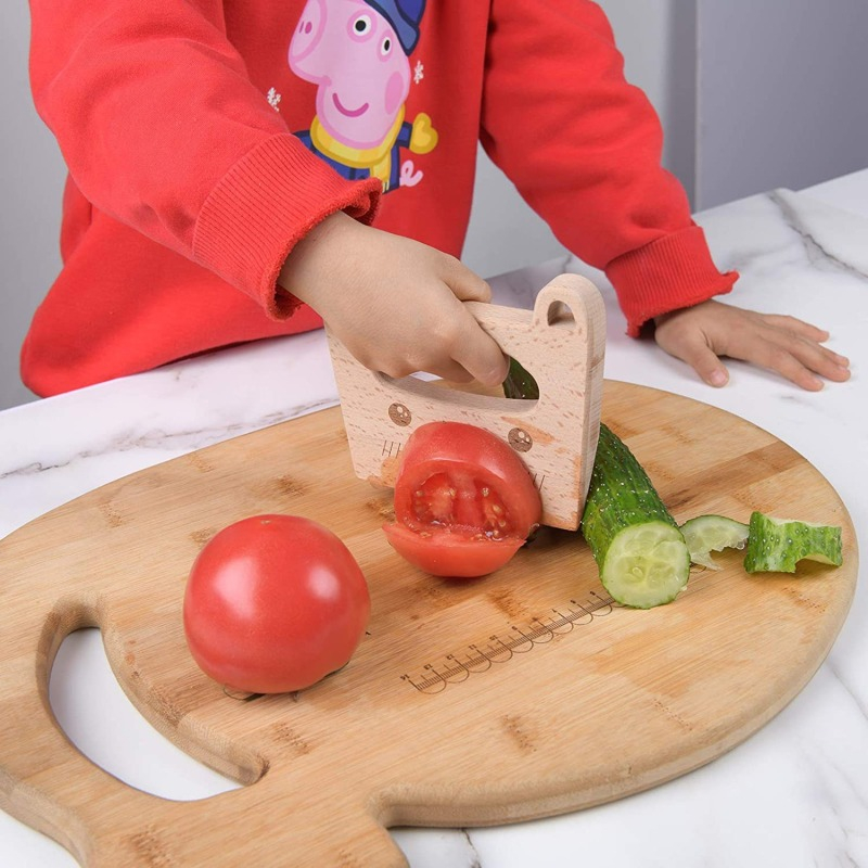 어린이용 나무 칼 요리 장난감 시뮬레이션 몬테소리 칼, - Kids Toys Kitchen 리뷰 및 가격