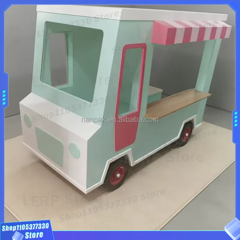 어린이를 위한 바퀴 달린 나무 아이스크림 카트 장난감, - Kids Toys Mall 리뷰 및 가격